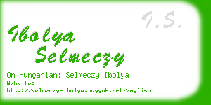 ibolya selmeczy business card